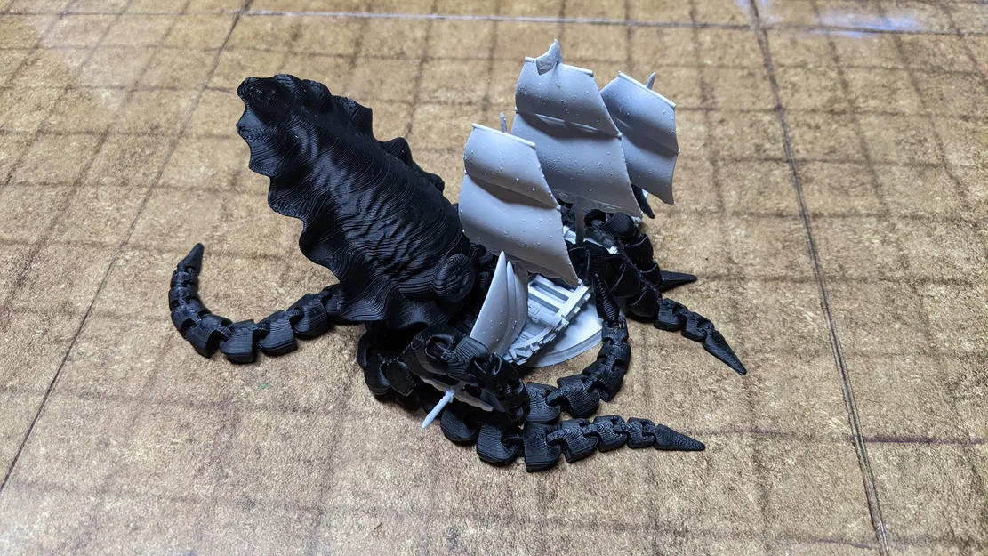 Bạch Tuộc Co Giãn (Flexi Squid) Có Chân Đế - Image 2