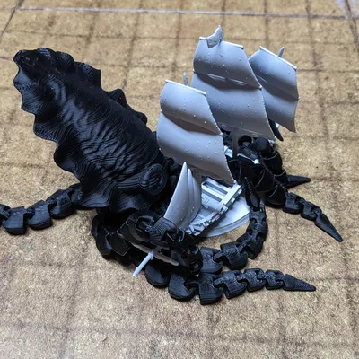 Bạch Tuộc Co Giãn (Flexi Squid) Có Chân Đế