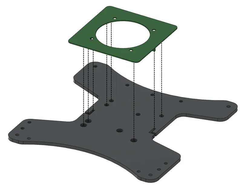 Dẫn Hướng Quạt Giường - Ender 3 NG - Tấm Stock BED2 - Phụ Kiện - Image 1