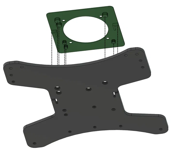 Dẫn Hướng Quạt Giường - Ender 3 NG - Tấm Stock BED2 - Phụ Kiện - Image 2