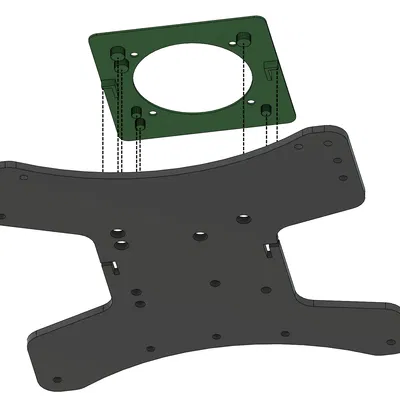 Dẫn Hướng Quạt Giường - Ender 3 NG - Tấm Stock BED2 - Phụ Kiện