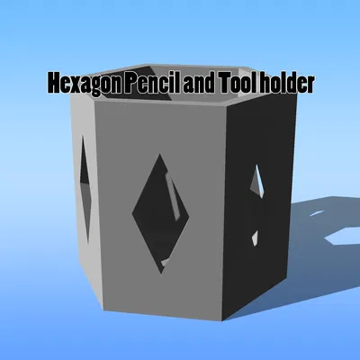 Hộp Đựng Bút Chì và Dụng Cụ Hình Lục Giác