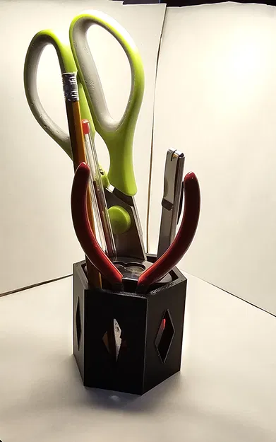 Hộp Đựng Bút Chì và Dụng Cụ Hình Lục Giác - Image 2