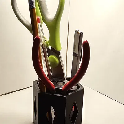 Hộp Đựng Bút Chì và Dụng Cụ Hình Lục Giác