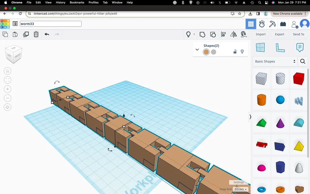 Mô hình sâu con (worm) đồ chơi - Image 1