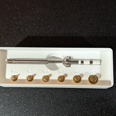 Hộp Đựng Gridfinity Cho Đầu Ren Insert CNC Kitchens & TS100 - Loại Sâu Hơn