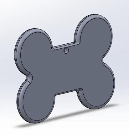 Thẻ Tên Cho Thú Cưng Hình Xương - Image 2