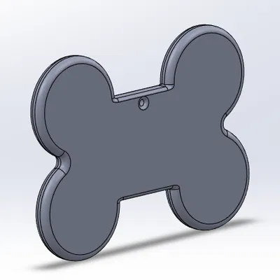 Thẻ Tên Cho Thú Cưng Hình Xương