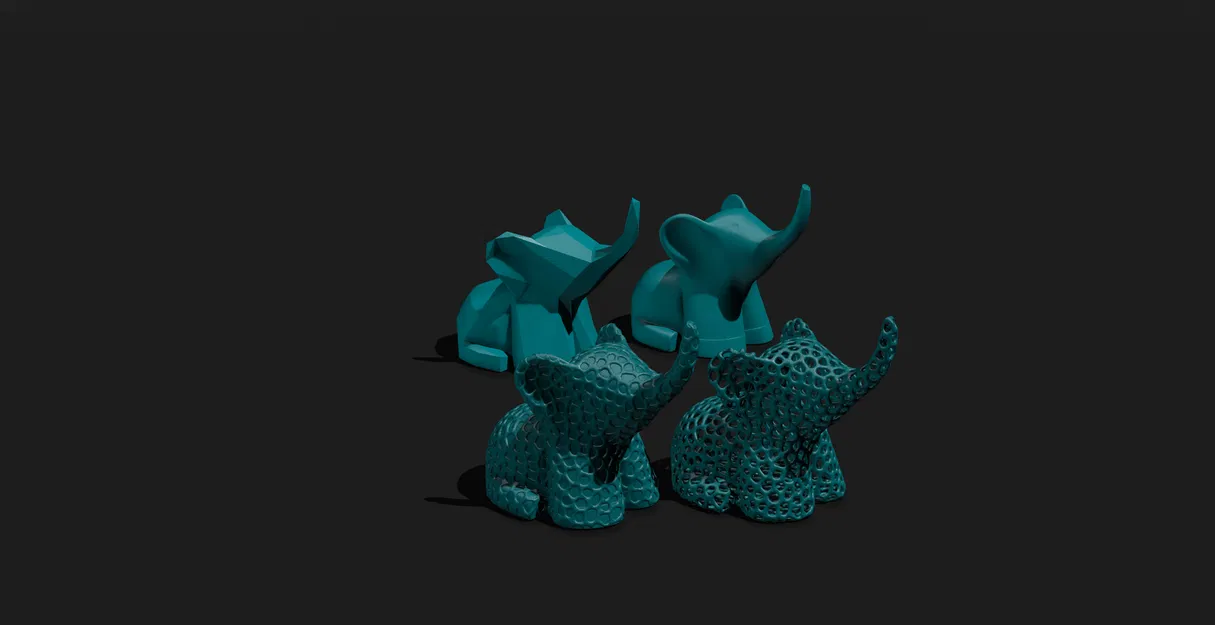 Mô Hình Voi 3D - 5 Phiên Bản Độc Đáo - Image 16