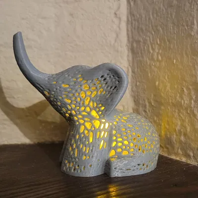 Đèn Trà Hình Voi Voronoi