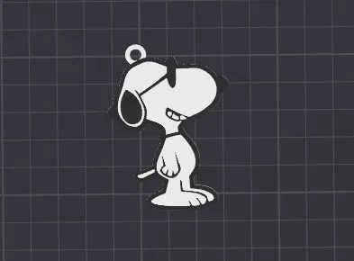 Móc khóa / charm dây chuyền Snoopy dễ thương - Image 1