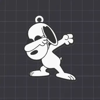 Móc khóa / charm dây chuyền Snoopy dễ thương