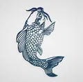 Mẫu Treo Tường Cá Koi_3 - Thumbnail 1
