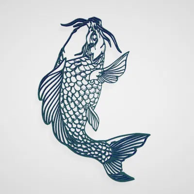 Mẫu Treo Tường Cá Koi_3