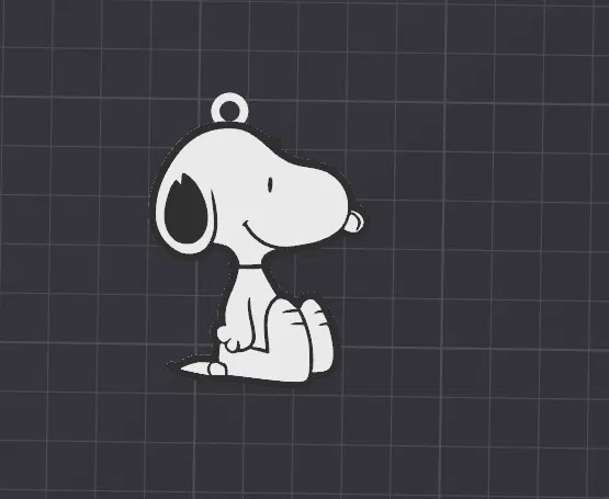Móc khóa / charm dây chuyền Snoopy dễ thương - Image 1