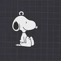 Móc khóa / charm dây chuyền Snoopy dễ thương - Thumbnail 1