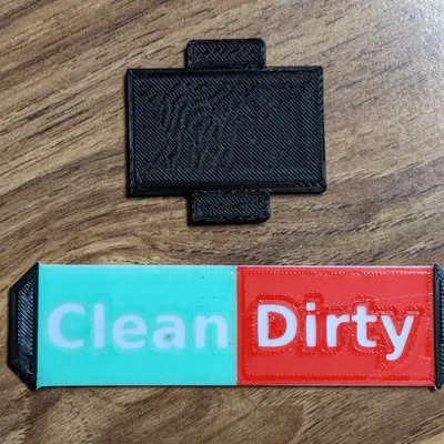 Chỉ báo Sạch (Xanh lá) / Dơ (Đỏ) cho Máy Rửa Chén có Thanh Trượt