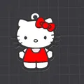 Móc khóa / Mặt dây chuyền Hello Kitty Dễ Thương - Thumbnail 1