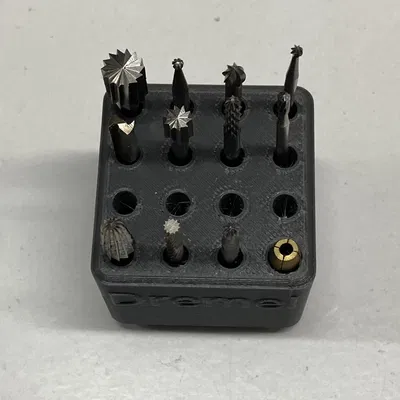 Hộp Gridfinity Cho Mũi Phay Dremel