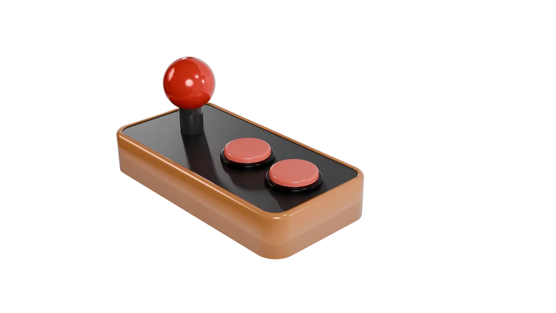 Móc Khóa Cần Điều Khiển Arcade - Image 1