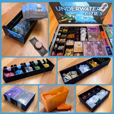 Organizer cho board game Underwater Cities (bao gồm cả bản mở rộng)