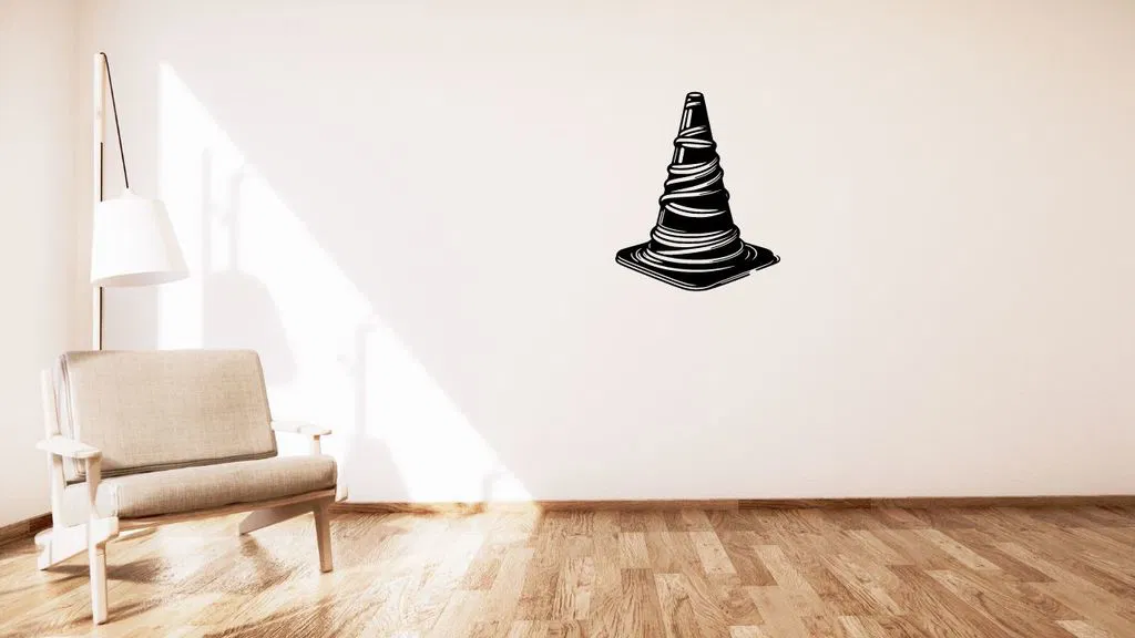 Nón giao thông / Chân đế hình nón treo tường - Image 1