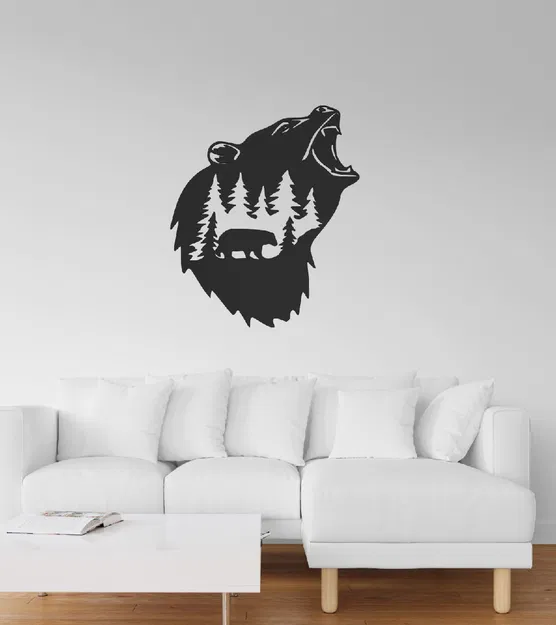 Tranh treo tường - Gấu Gầm Rú - Image 1