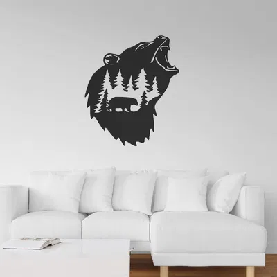 Tranh treo tường - Gấu Gầm Rú