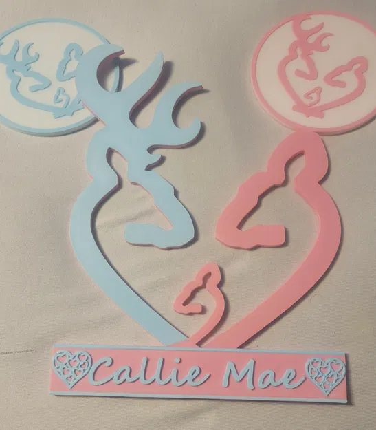 Biển Tên Gia Đình Hươu Cho Cửa Phòng - Image 1