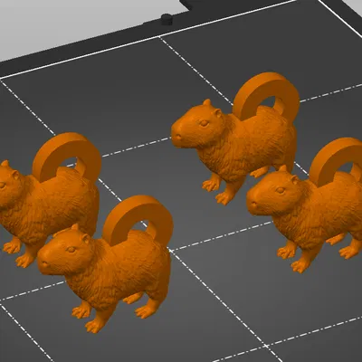 Móc Khóa Chuột Lang Nước Bền Bỉ [Cảnh báo Chuột Lang Nước]