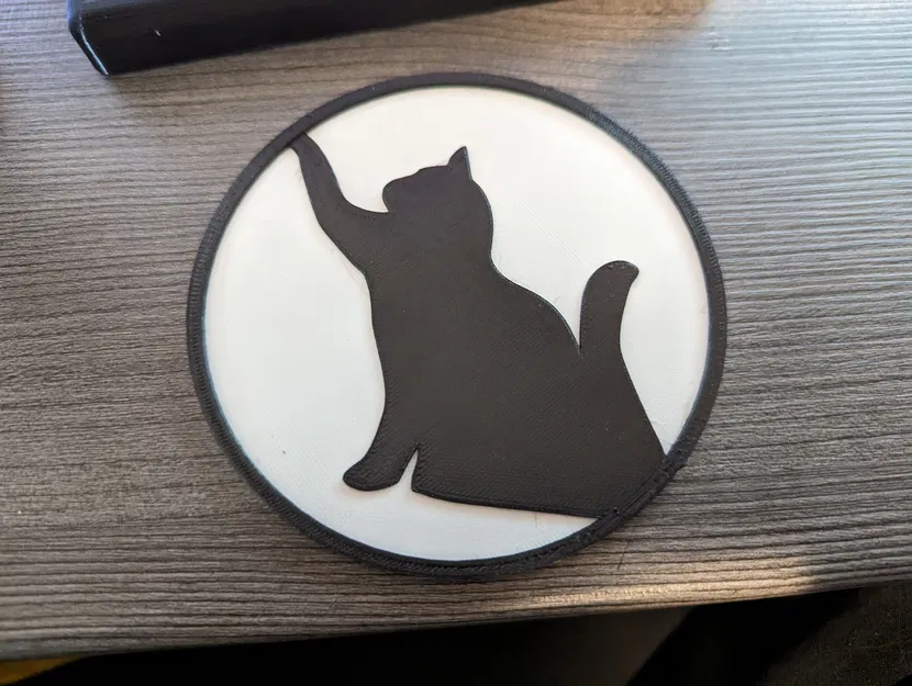 Tấm lót ly hình con mèo - Image 2