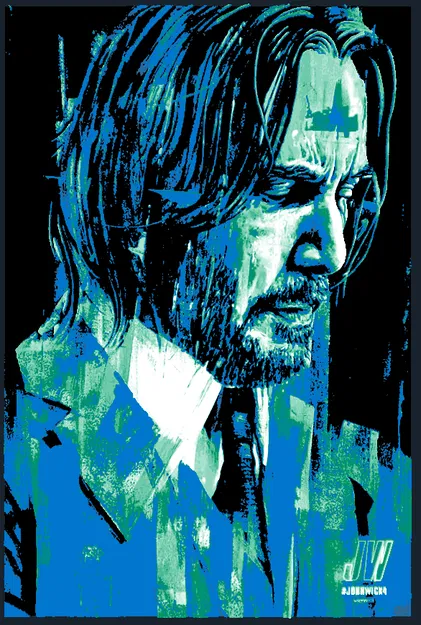 Tranh Treo Tường John Wick 4 | HueForge - Image 1