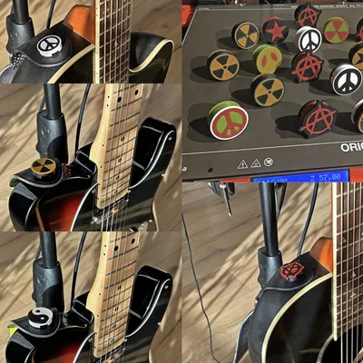 Nút Khóa Dây Đàn Guitar Có Biểu Tượng/Ký Hiệu (MMU)