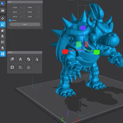 Mô hình Bowser 3D
