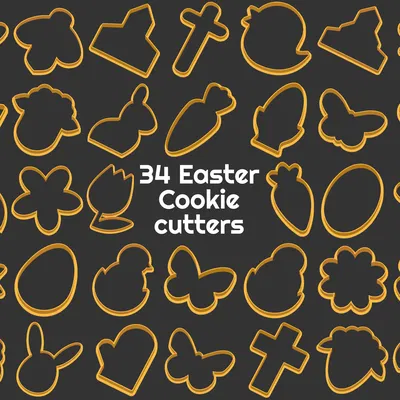 34 Khuôn Cắt Bánh Quy Lễ Phục Sinh