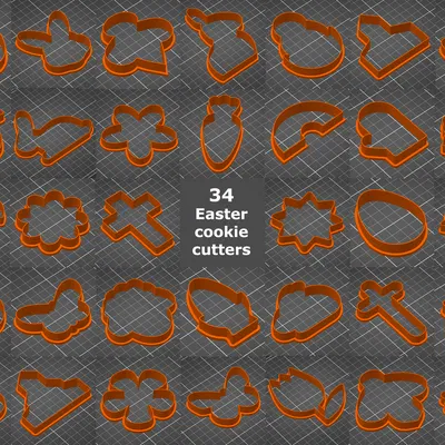 34 Khuôn Cắt Bánh Quy Lễ Phục Sinh