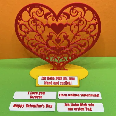 Trái Tim Valentine Có Chữ Thay Đổi Được