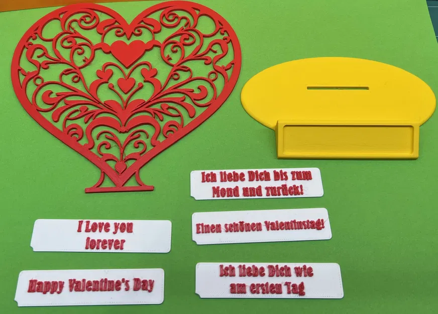 Trái Tim Valentine Có Chữ Thay Đổi Được - Image 2