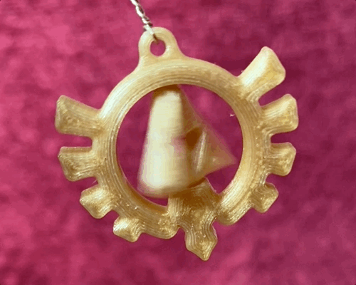 Móc khóa & Bông tai Con quay Tam giác Triforce