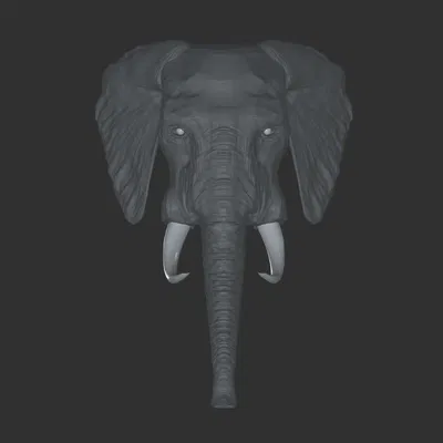 Mô hình đầu voi 3D