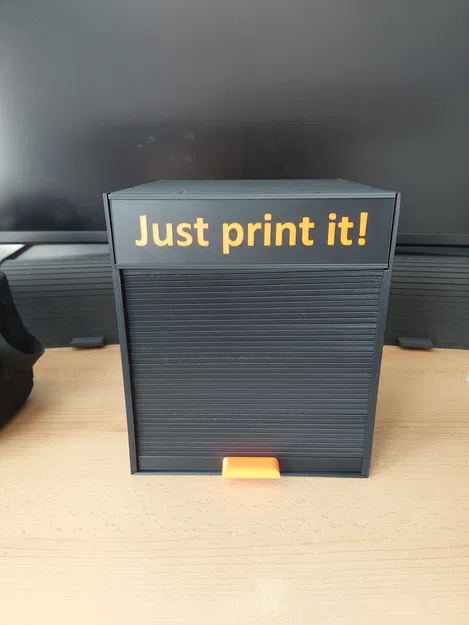 Hộp đựng có cửa cuốn và bảng hiệu - Image 1