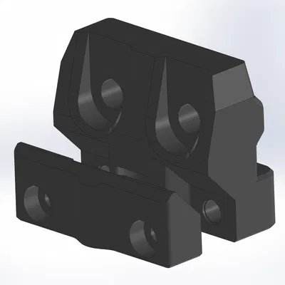 Prusa Bear - Kẹp thanh Y - không dây rút - không hỗ trợ - ren nhiệt M3