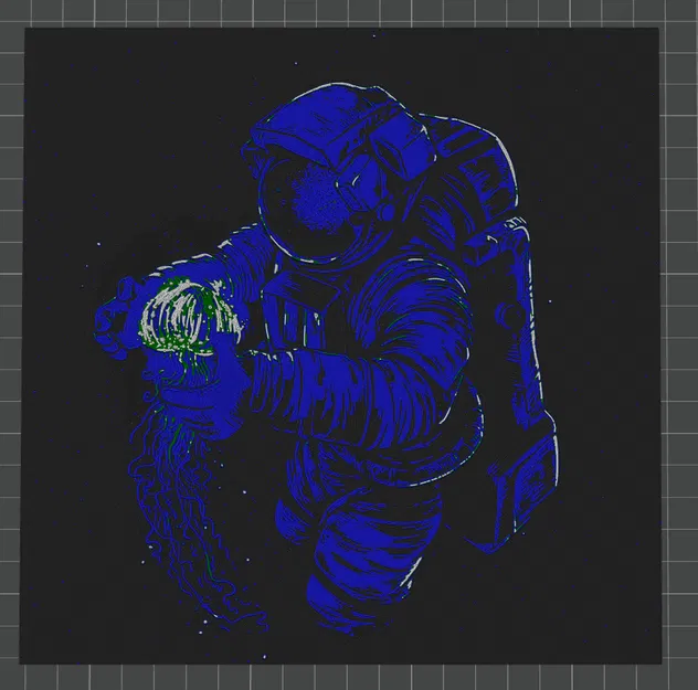 Phi Hành Gia Treo Tường HueForge - Image 1