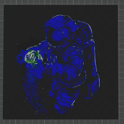 Phi Hành Gia Treo Tường HueForge