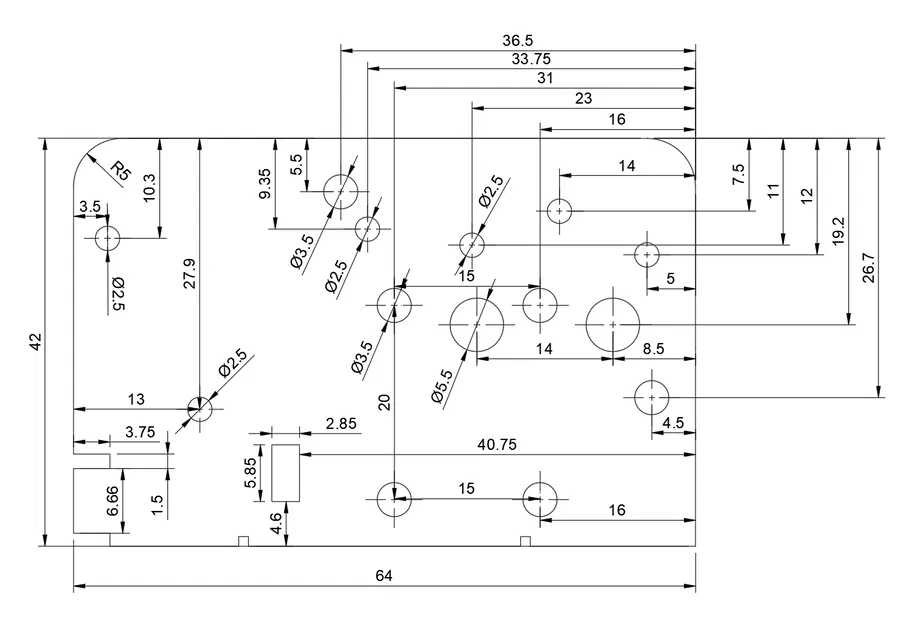 Bản Vẽ CAD Khung Ray Dẫn Hướng Tuyến Tính X-Gantry Creality Ender 3 - Image 4
