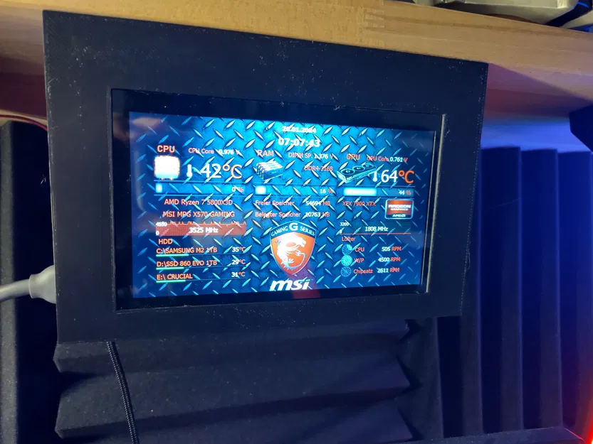 Giá đỡ Màn hình Nhiệt độ, Bảng Cảm biến PC - Image 1