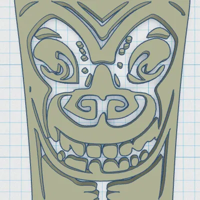 Tiki Keytag 69