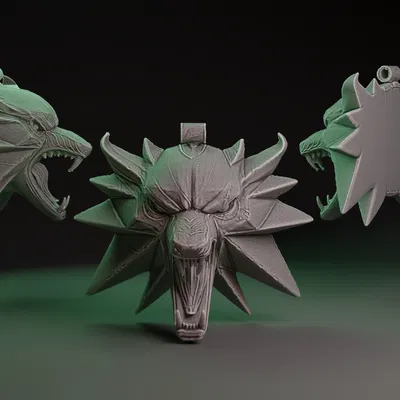 Mặt Dây Chuyền Witcher Medallion