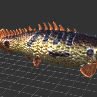 Mô hình Bawitius - Cá láng khổng lồ