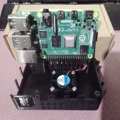 Vỏ Case Raspberry Pi 4 Có Quạt 30mm